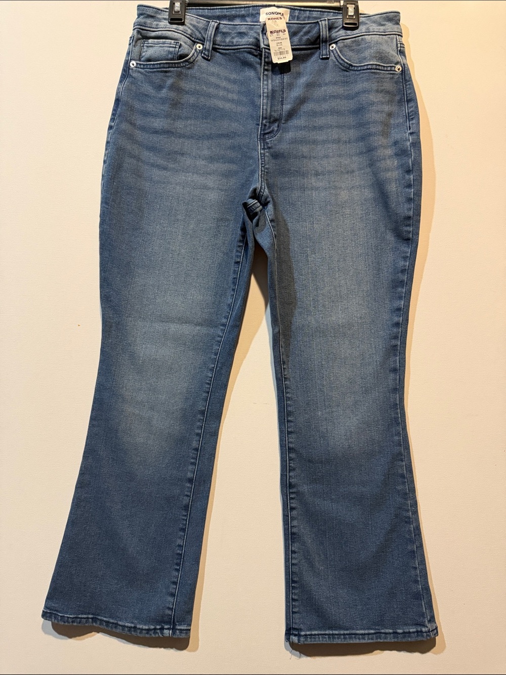 Mid-Rise Women's Blue Denim Jeans Bootcut